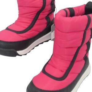 Sorel Kids Pink and Black Snow Boots